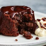 کیک شکلاتی داغ