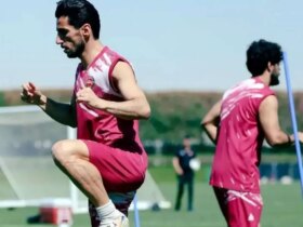 اولین حضور سرمربی جدید در تمرین تراکتورسازی