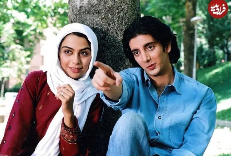 فرزاد فرزین در اولین فیلمش با مارال فرجاد; سال 2005/ عکاسی