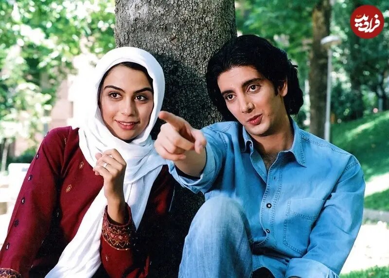 فرزاد فرزین در اولین فیلمش با مارال فرجاد; سال 2005/ عکاسی