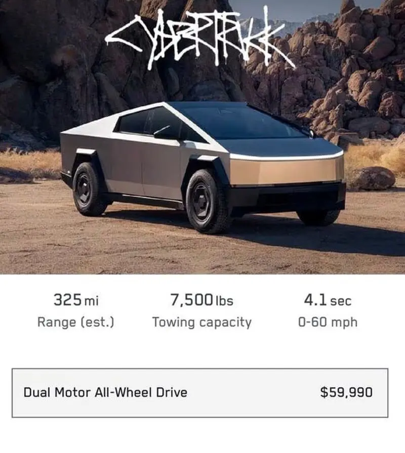 ارزان ترین کامیون سایبری تاریخ معرفی شد 1 کامیون سایبری تسلا