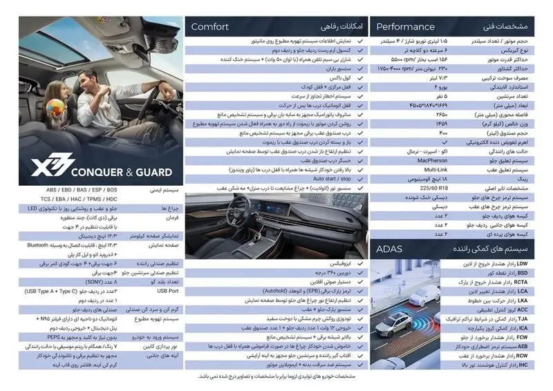 MVMX77; تیگو 7 با فیس لیفت آمد 1 ام وی ام X77