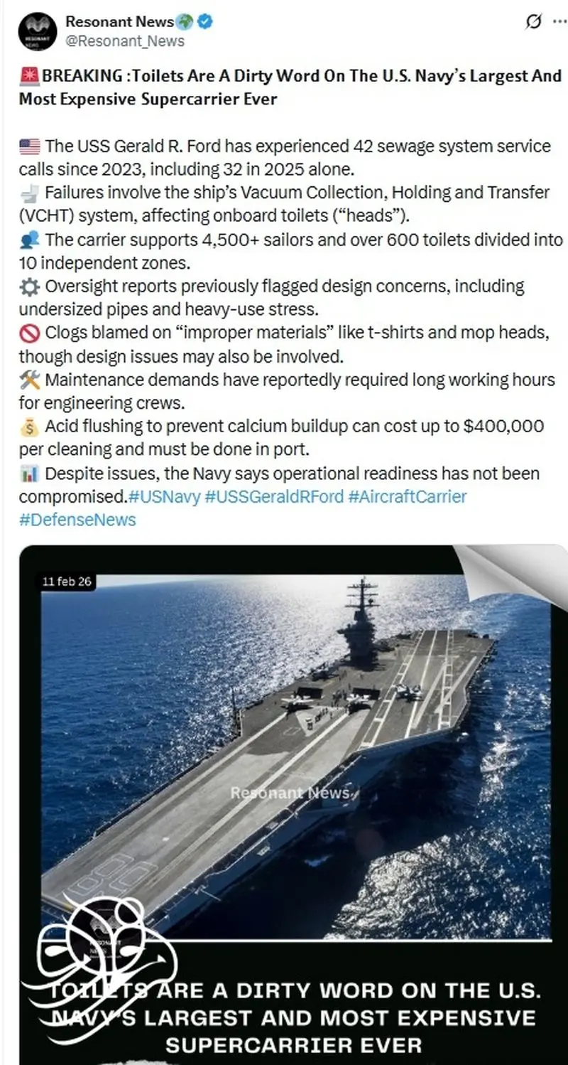 از صف توالت گرفته تا کارهای فرسوده. چالش های مخفی کشتی های آمریکایی 1 2181