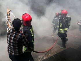 آتش سوزی در یکی از شرکت های صنعتی شهرک صنعتی آبادان