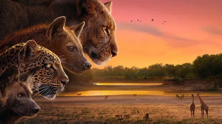 رقابت و تعامل شیر، پلنگ، کفتار و سگ / مستند «کلامرو» در شبکه مستند