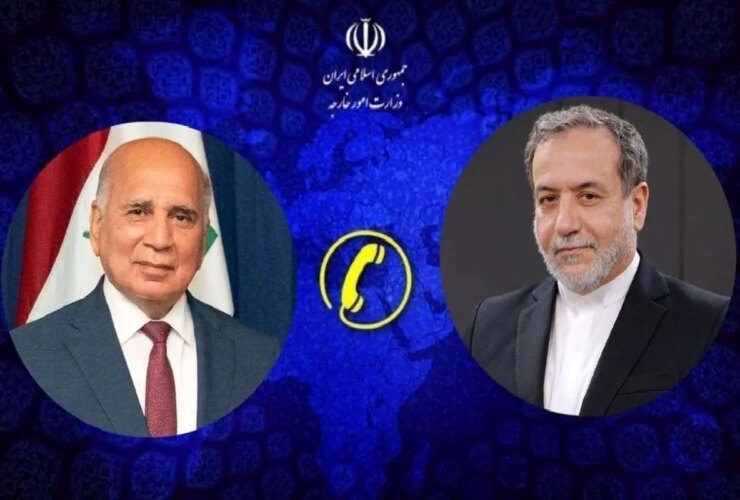 گفتگوی تلفنی عراقچی با فواد حسین در خصوص روند مذاکرات تهران و واشنگتن