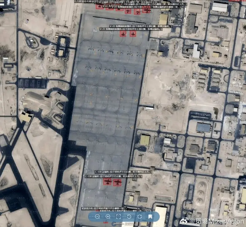 آمریکا بیشتر تجهیزات را از پایگاه العدید قطر خارج می کند 5 5