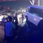 خروج مینی‌بوس از بزرگراه آیت‌الله سعیدی/ ۱۰ مجروح