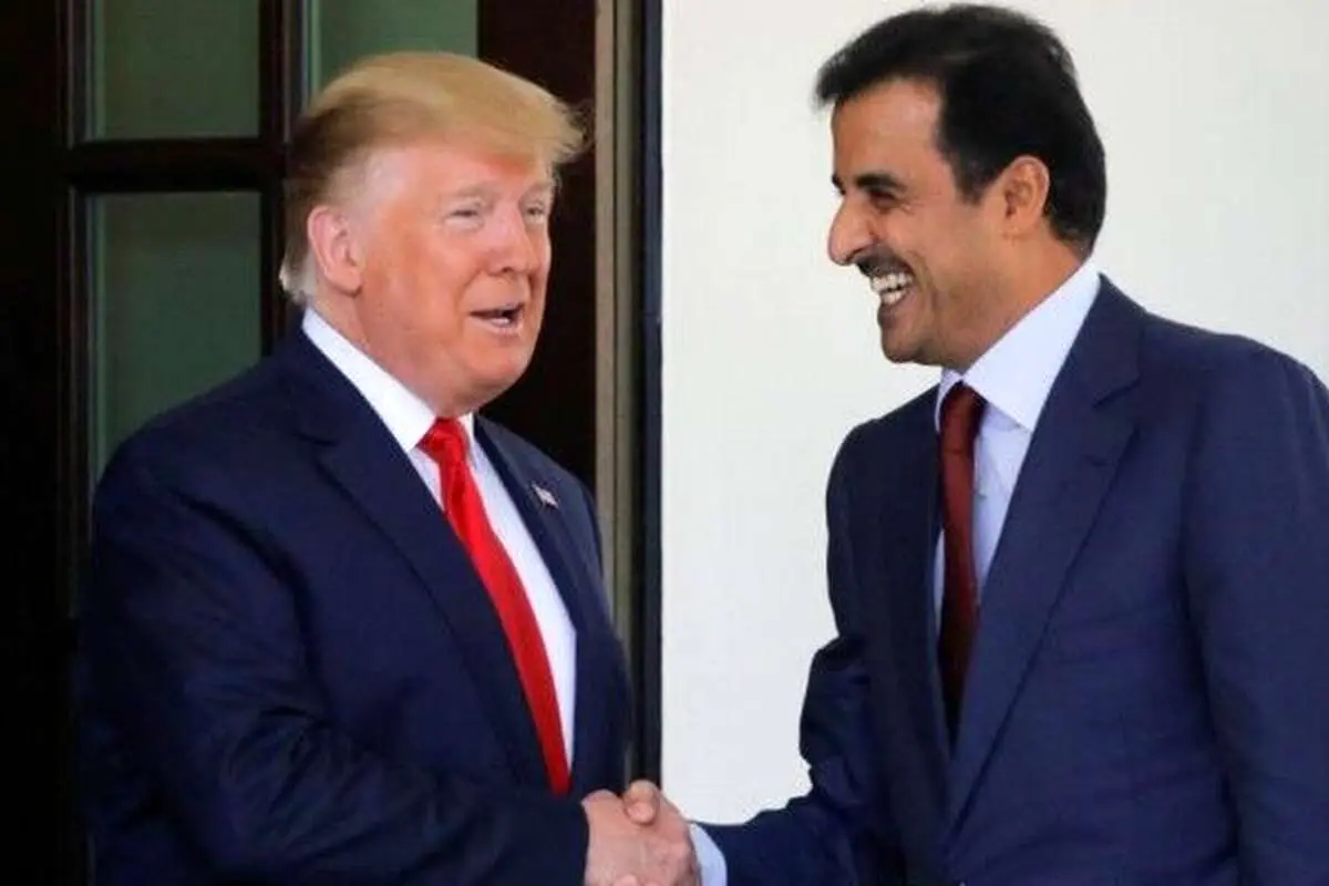 دیدار امیر قطر با ترامپ قبل از دیدار با نتانیاهو 