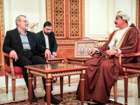 دیدار لاریجانی با وزیر دفتر سلطنتی عمان