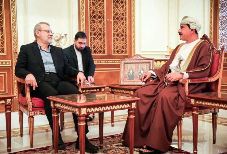 دیدار لاریجانی با وزیر دفتر سلطنتی عمان