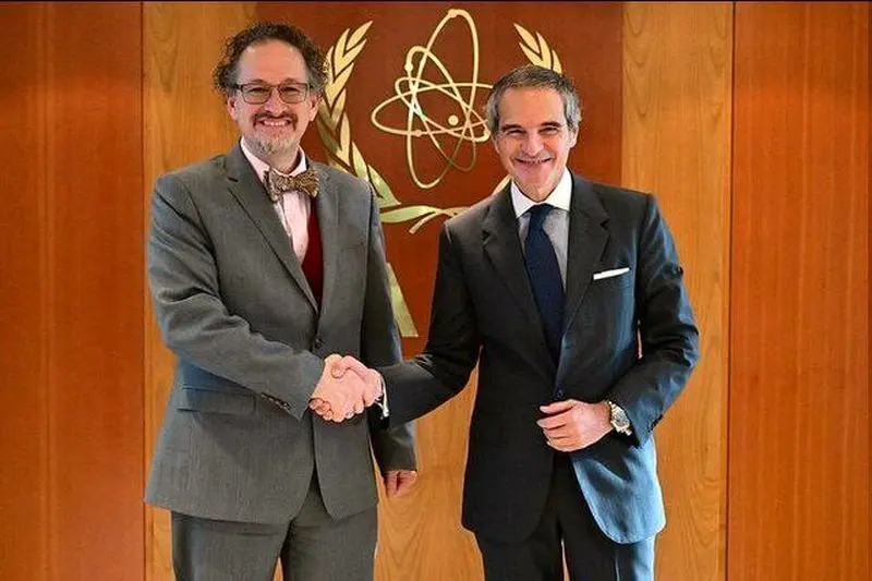 دیدار گروسی با هیئت آمریکایی در خصوص موضوع هسته ای ایران 4 گروسی و کریستوفر یو