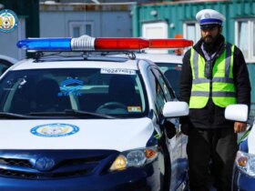 طالبان از خودروهای جدید پلیس راهنمایی و رانندگی رونمایی کرد