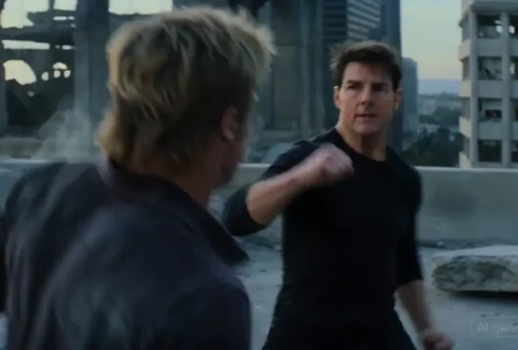 ویدئویی از دعوای تام کروز و برد پیت که هالیوود را نگران کرد