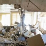 تصاویر; خسارت وارده در حمله به ساختمان پلیس مبارزه با مواد مخدر تهران