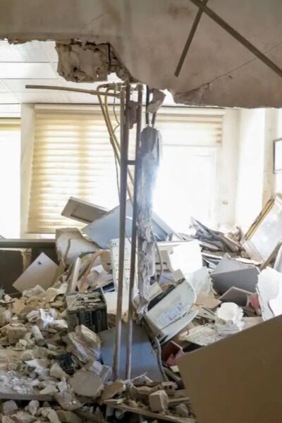 تصاویر; خسارت وارده در حمله به ساختمان پلیس مبارزه با مواد مخدر تهران