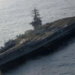 ناو هواپیمابر بوش برای دفاع از اسرائیل به مدیترانه می رود