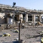 تصاویر; اثرات حمله هوایی به مجتمع بین راهی زنجان