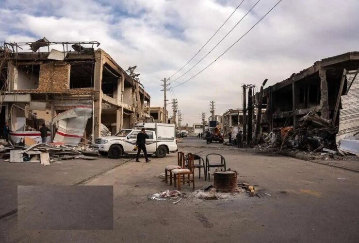 تصاویر; خسارات حمله به کرج