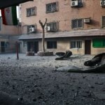 تصاویر; اصابت موشک به مدرسه علامه حلی تهران