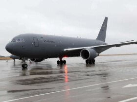 فرود دومین هواپیمای سوخت رسان آمریکایی در بن گوریون