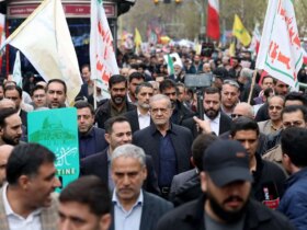 مسئولان و وزرا در مراسم رژه روز قدس