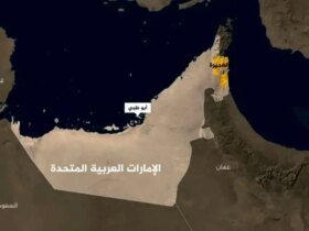 آتش سوزی در بندر الفجیره امارات