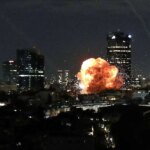 تصاویری از تل آویو پس از اصابت موشک