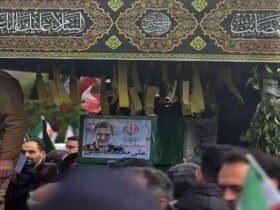 جزئیاتی از مراسم تشییع سردار محمد نائینی 9 جزئیاتی از مراسم تشییع سردار محمد نائینی