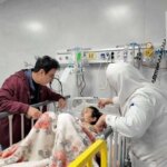 دیدار عموپورنگ از کودکان مجروح جنگ