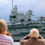 آخرین وضعیت اعزام ناو هواپیمابر انگلیسی به خاورمیانه
