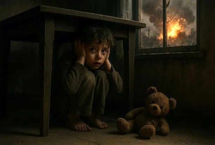 آسیب های روانی دائمی در کودکان/عواقب جنگ و بحران برای نسل آینده