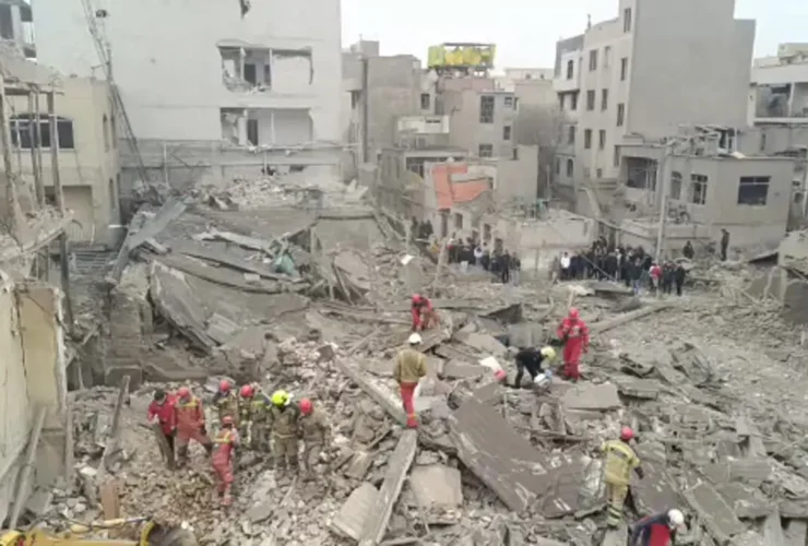 تخریب کامل یک منطقه مسکونی در جوادیه تهران