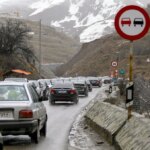 ترافیک سنگین در جاده های شمالی/برف و باران در برخی محورها