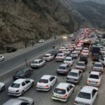 ترافیک سنگین در جاده های ورودی مازندران