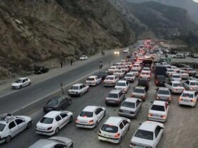 ترافیک سنگین در جاده های ورودی مازندران