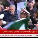 تشییع پیکر فرماندهان در میدان انقلاب