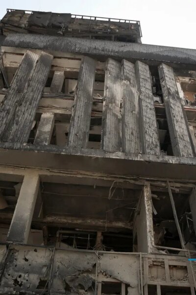 تصاویر; خسارات حمله اصفهان