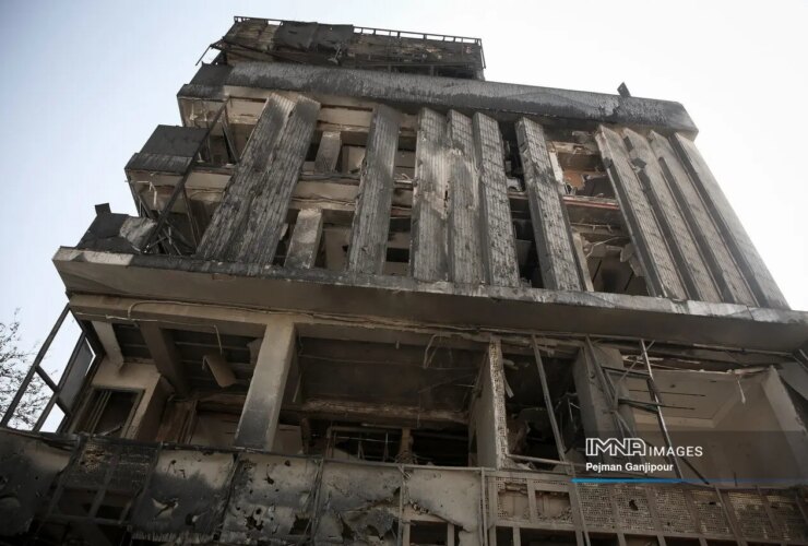 تصاویر; خسارات حمله اصفهان