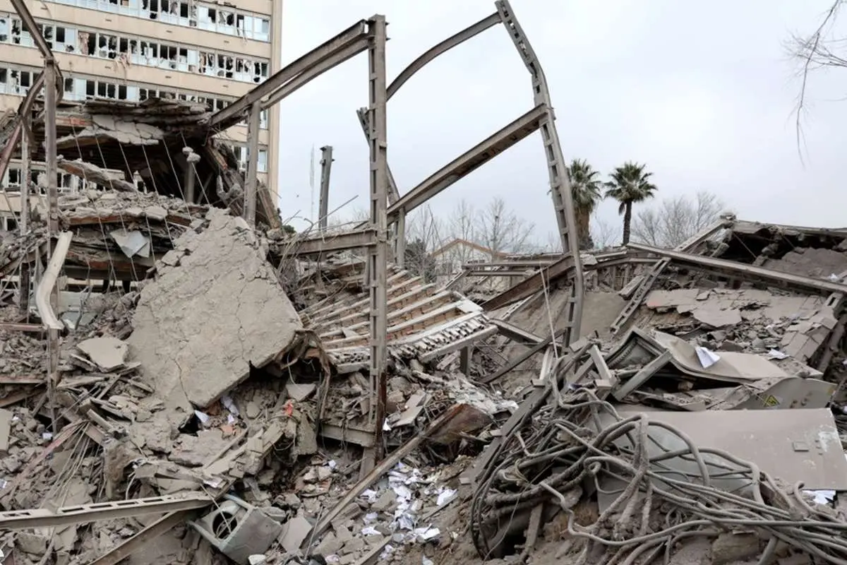 تصاویر; خسارات حمله به منطقه 15 ژوئن