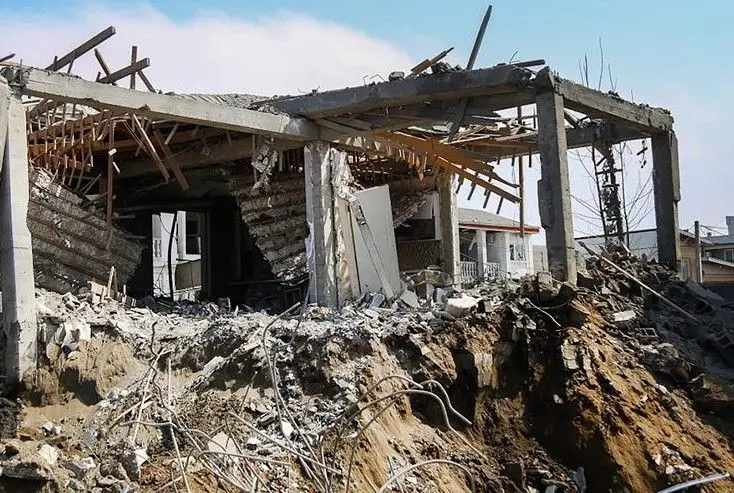 تصاویر; خسارت هوایی به آستانه اشرفیه 1 تصاویر; خسارت هوایی به آستانه اشرفیه