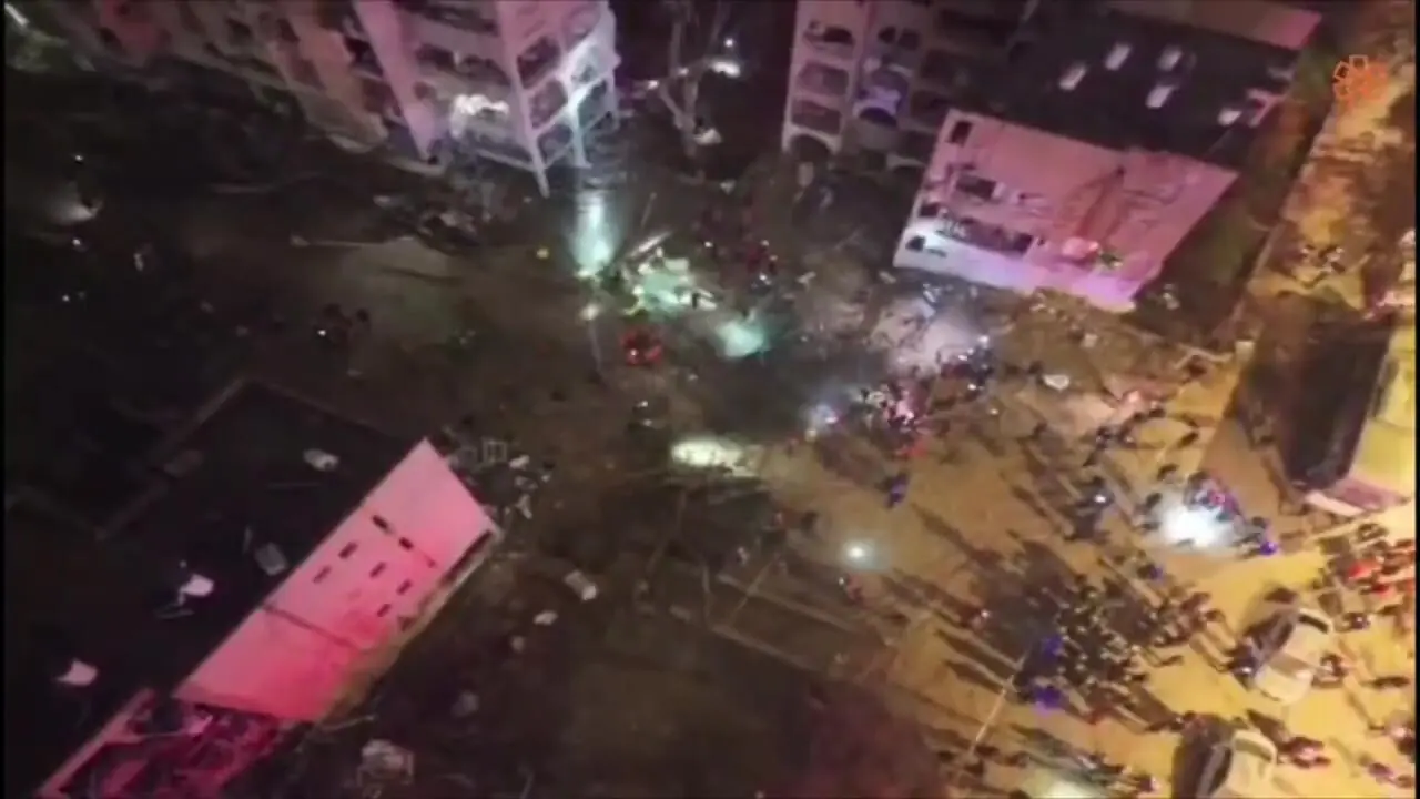 تصاویر هوایی از تخریب آراد