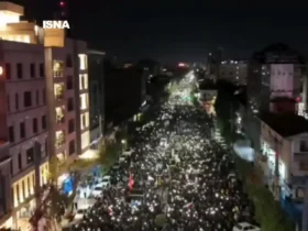 تصاویری از تجمع در بابل