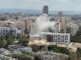 تصویر اصابت موشک به تل آویو 11 تصویر اصابت موشک به تل آویو