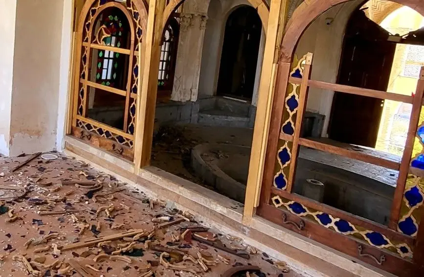 تصویری بصری از آسیب های وارد شده به قلب تاریخی اصفهان در حملات اخیر