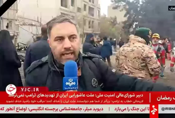 خبرنگار رادیو: ساختمان راهور در شرق تهران ضربه خورد