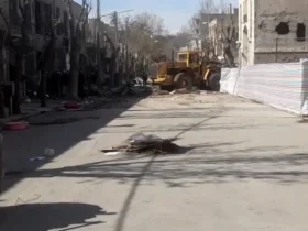 ساختمان هلال احمر و سینما تربیت مهاباد تخریب شد