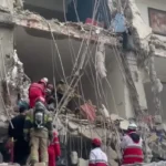 فیلمی از حمله هوایی به یک منطقه مسکونی در تهران