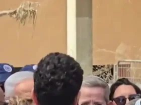 نتانیاهو و اسموتریچ در محل موشک ایران