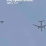 ویدئوی همراهی هواپیماهای مسافربری با استفاده از جت های جنگنده در دبی